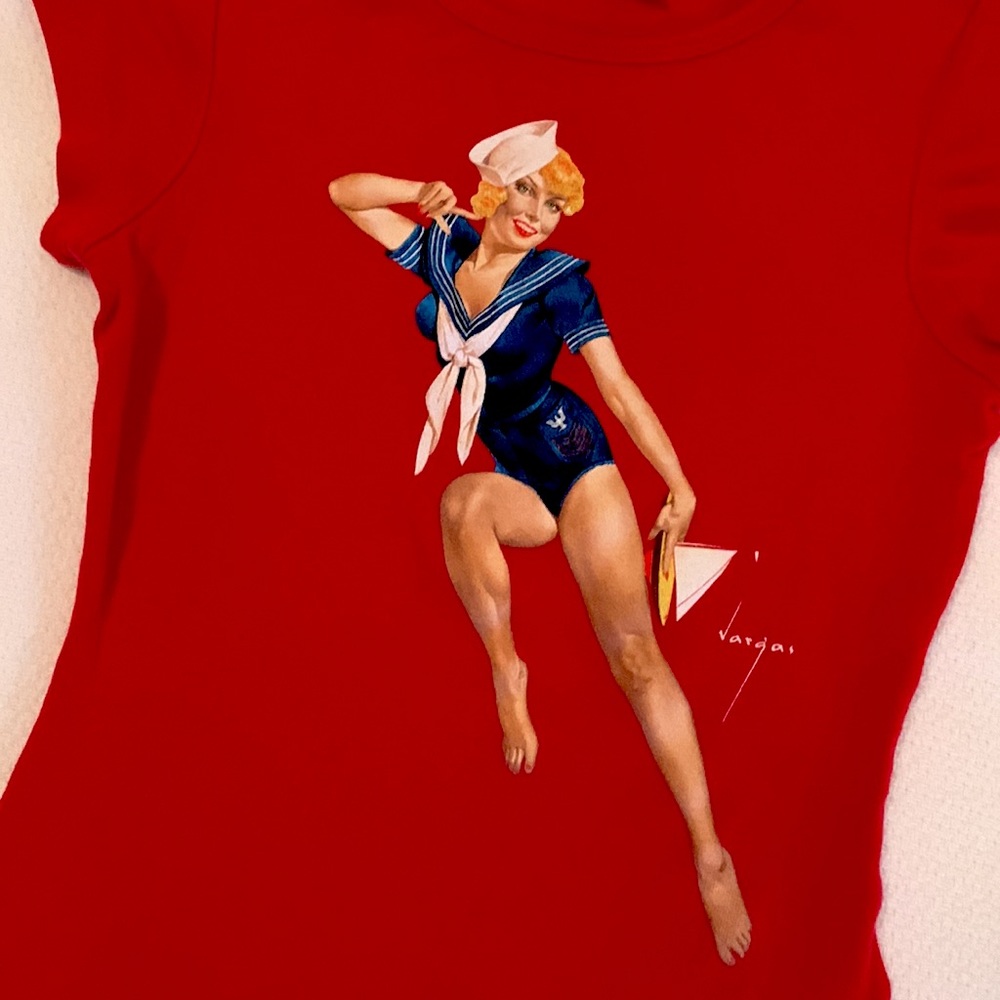 Vintage Y2K Pinup Baby Tee